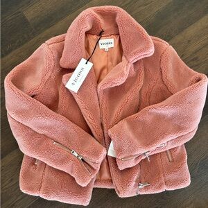 Vigoss Faux Fur Moto Jacket